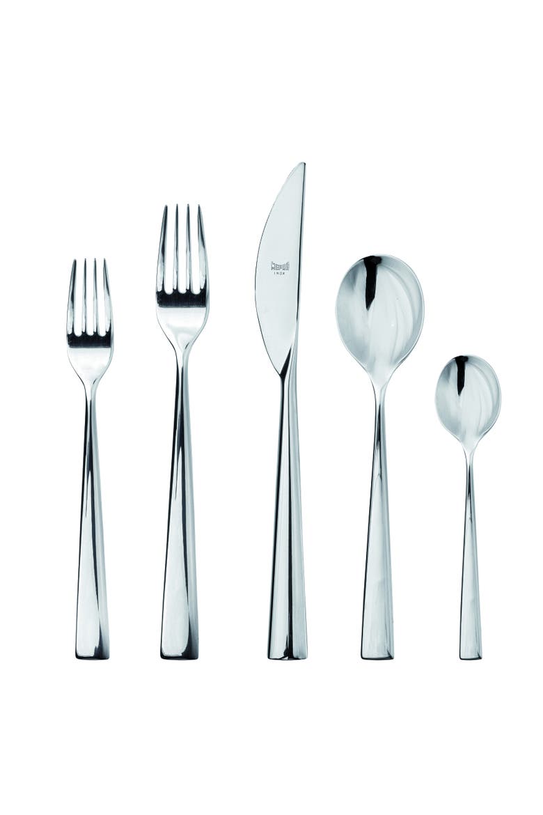 Energia Flatware Set - 20 Pieces, Main, color, Silver