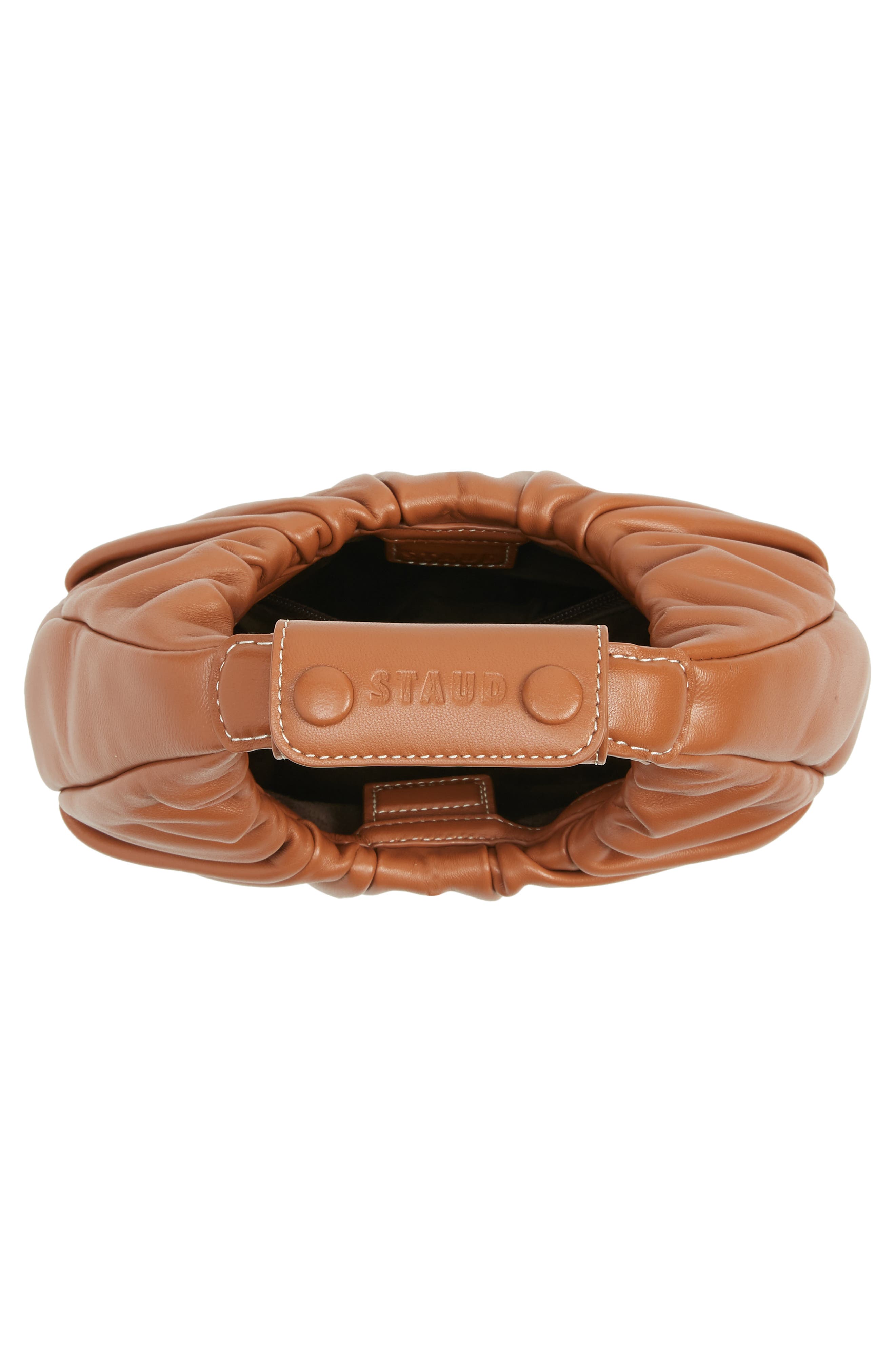 Mini Moon Soft Leather Bag, Alternate, color, TAN