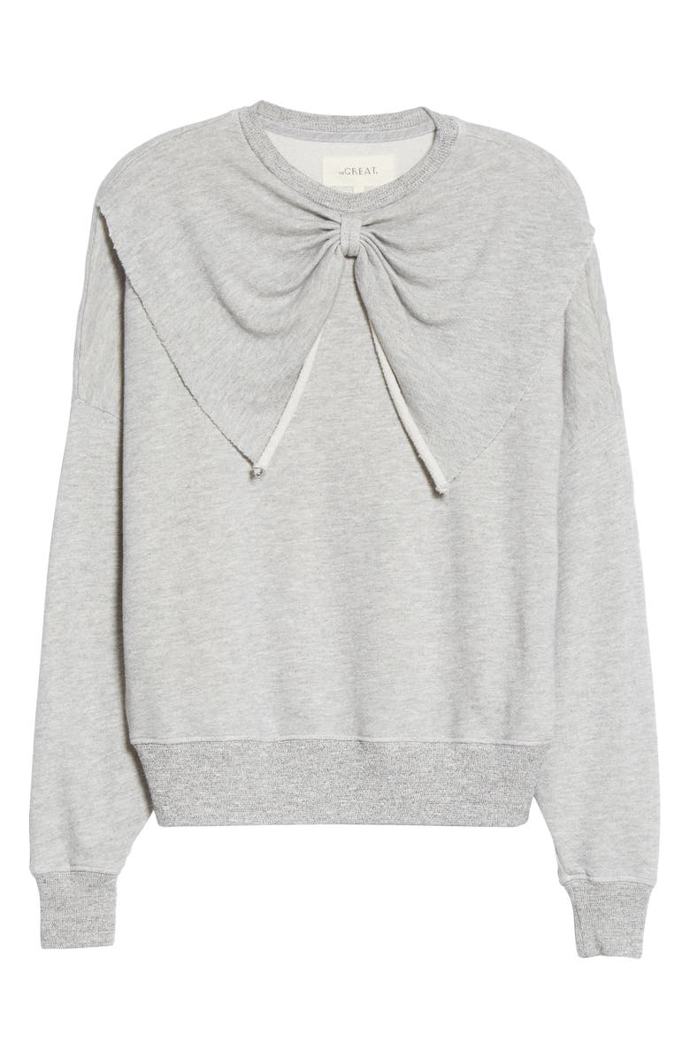 THE GREAT. The Bow Sweatshirt, Alternate, color, 