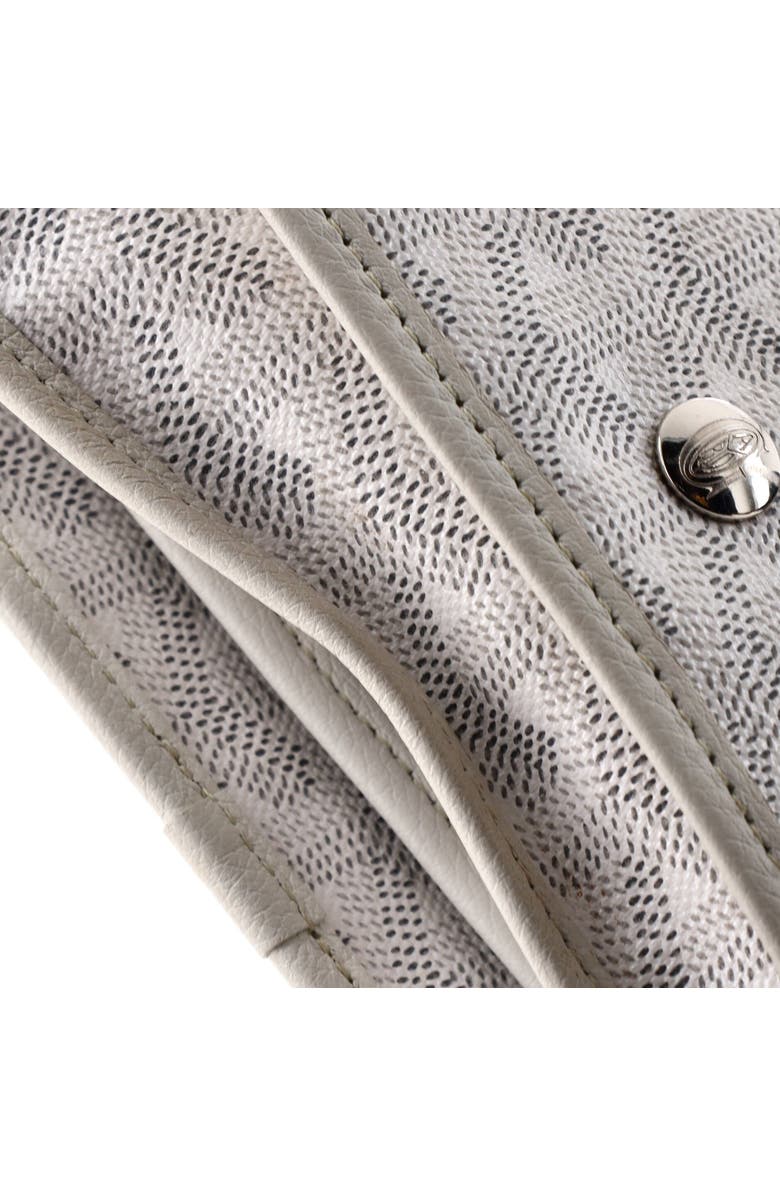 Pre-Owned Goyard Plumet Clutch Wallet Coated Canvas, Alternate, color, White