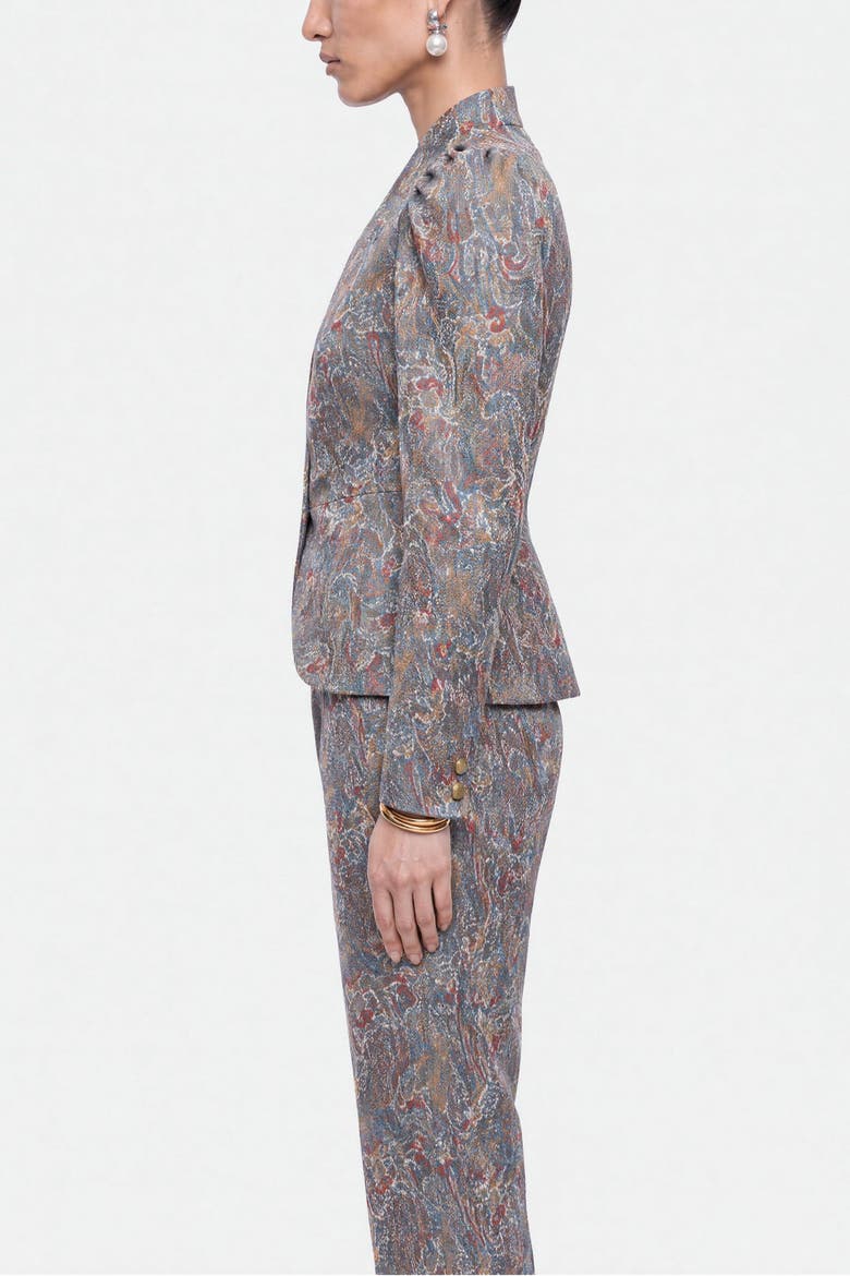Stand Collar Jacket, Alternate, color, Yellow