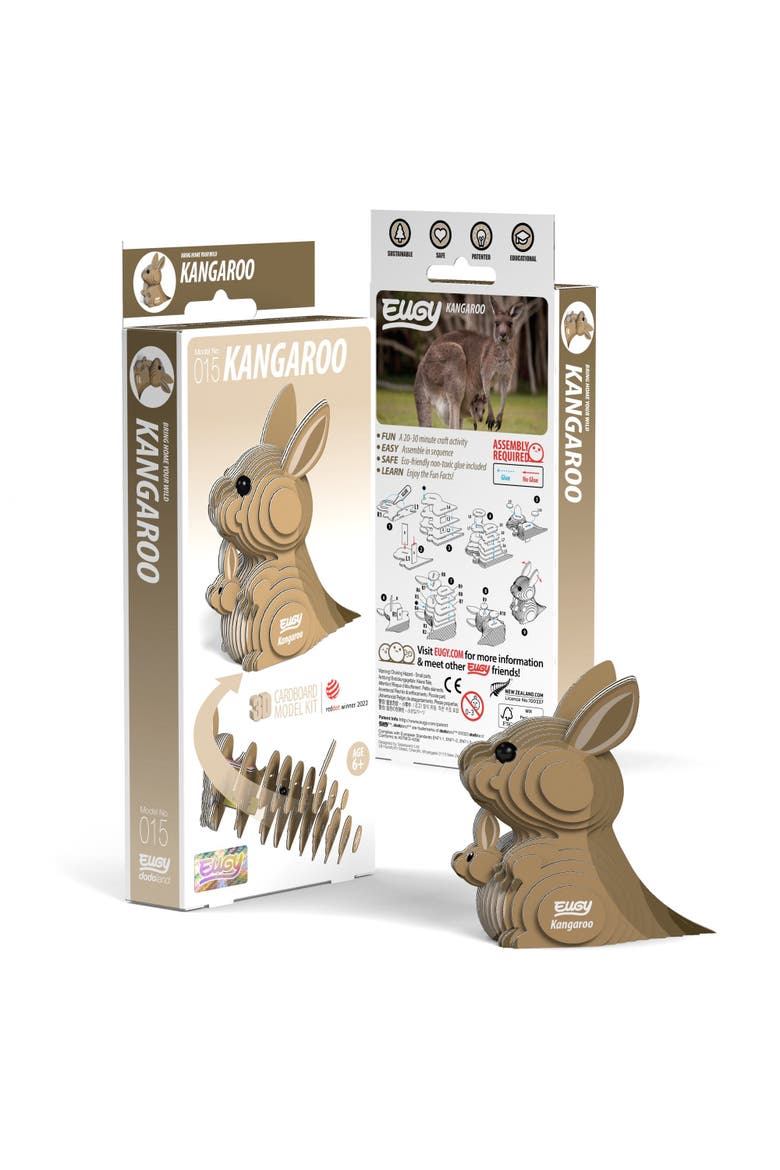 Kangaroo 3D Puzzle, Main, color, No Color