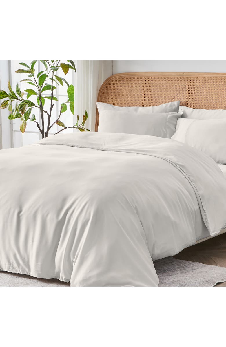 Sijo Tencel<sup>®</sup> Lyocell Duvet Cover, Alternate, color, Snow
