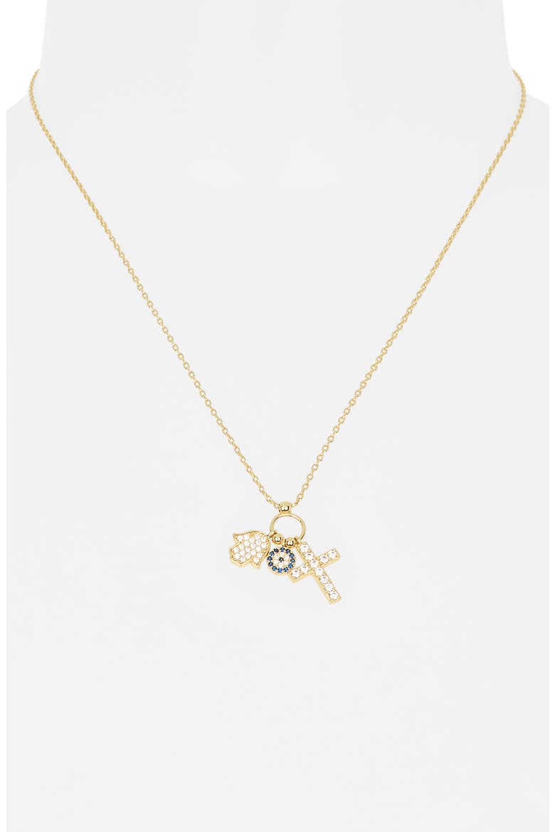 Spiritual Charms Necklace, Alternate, color, GOLD