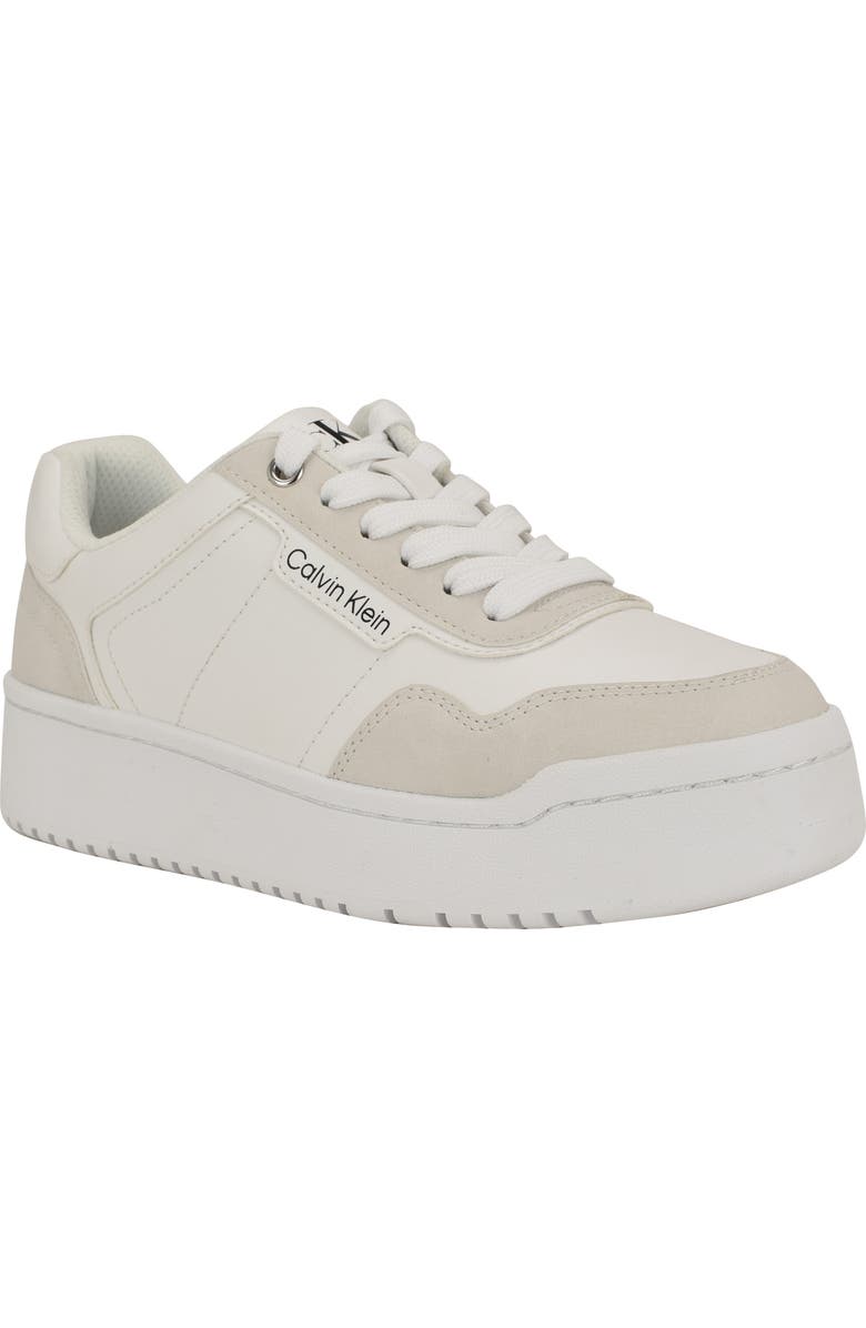 Calvin Klein Adryen Sneaker, Main, color, White