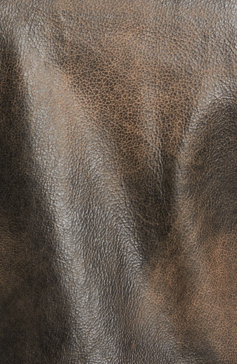 Frye Calfskin Leather Racer Jacket, Alternate, color, 