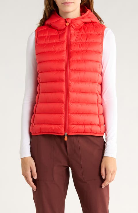 Milena Water Resistant Hooded Puffer Vest