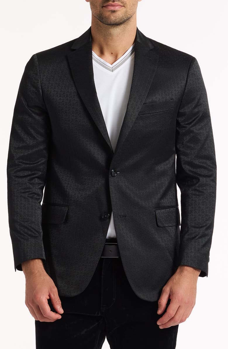 Robert Graham Marengo Woven Blazer, Main, color, Black