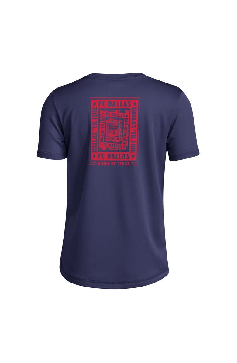 adidas Youth adidas  Navy FC Dallas Local Wrap T-Shirt, Alternate, color, Navy