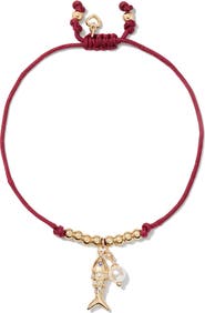 Kate Spade New York summer daze fish cord bracelet