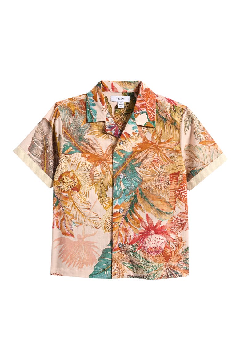 Kids' Armond Short Sleeve Button-Up Shirt, Main, color, NEUTRAL