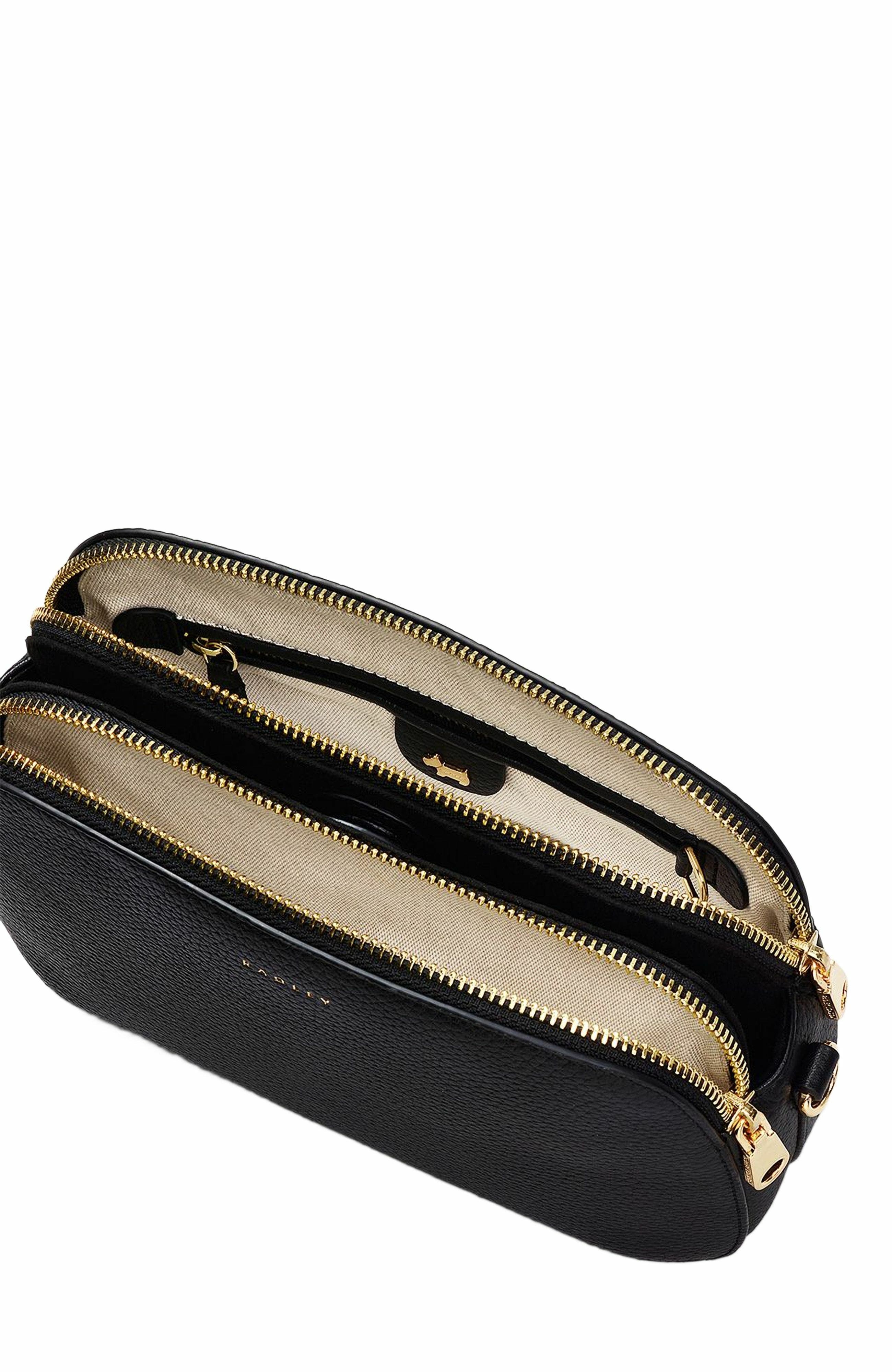 Radley Dukes Place Medium Ziptop Crossbody Bag, Alternate, color, Black