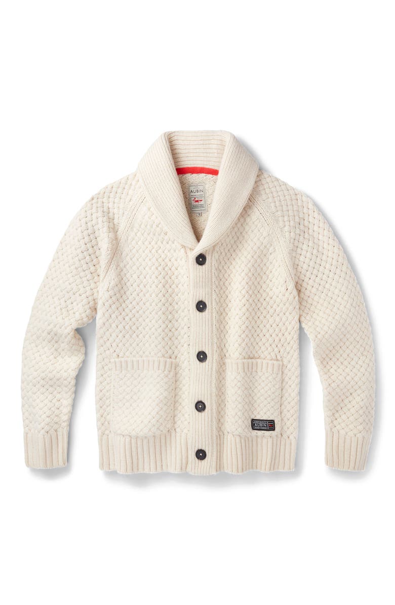 Aubin Frampton Shawl Cardigan Sweater, Alternate, color, Ecru