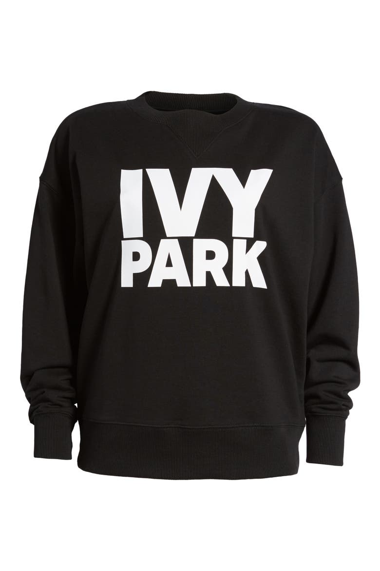 Logo Sweatshirt, Alternate, color, BLACK