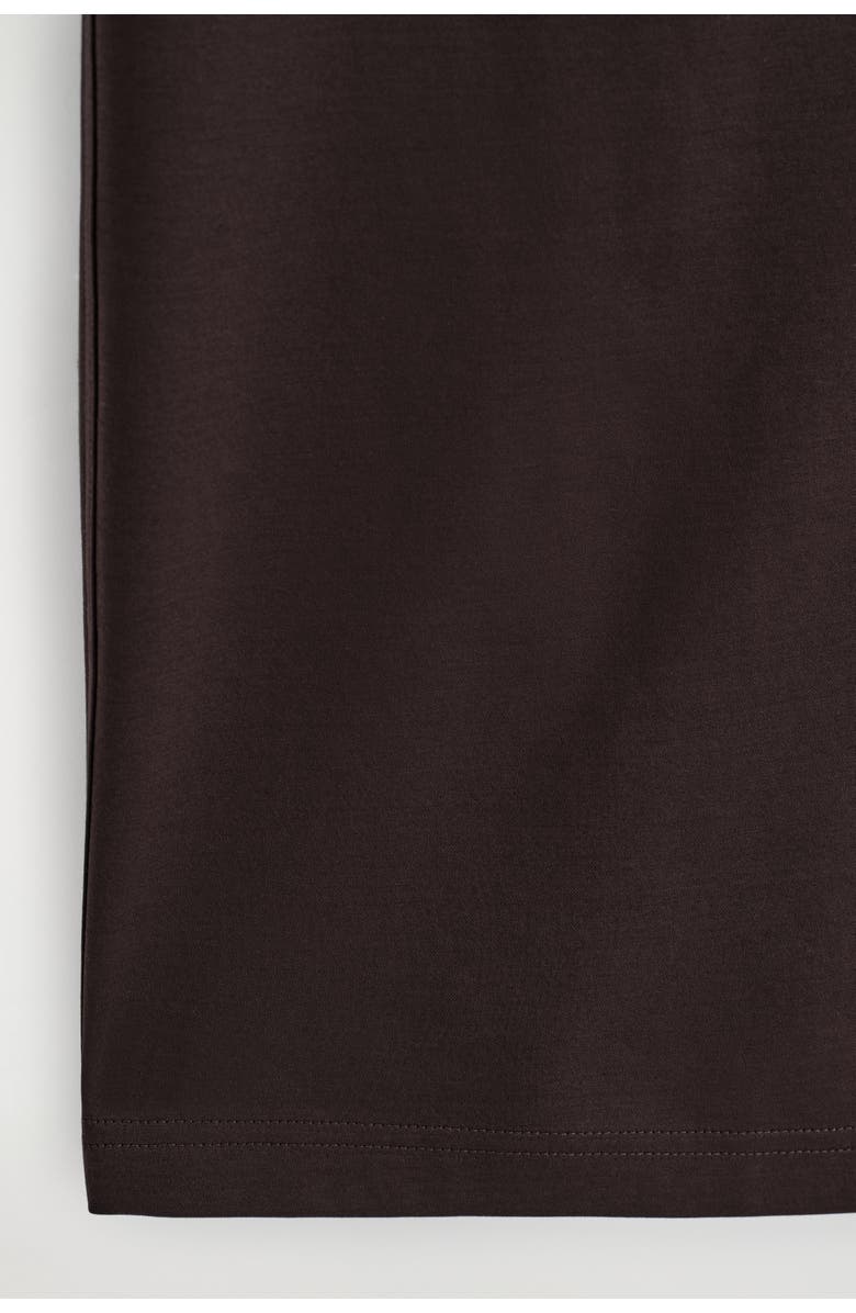 COS Jersey Midi Pencil Skirt, Alternate, color, Dark Brown