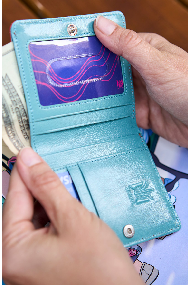 Siam Evening Wallet, Alternate, color, Orange / Sky
