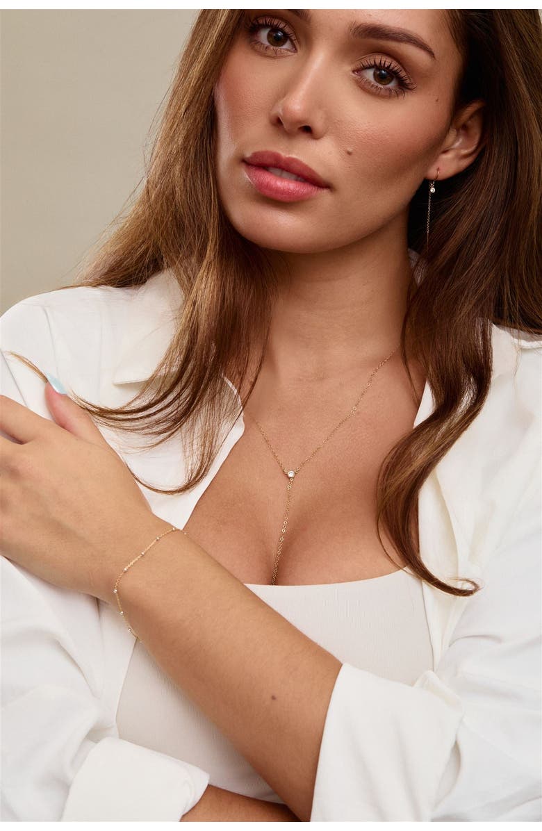 Set & Stones Teagan Lariat Necklace, Alternate, color, Gold