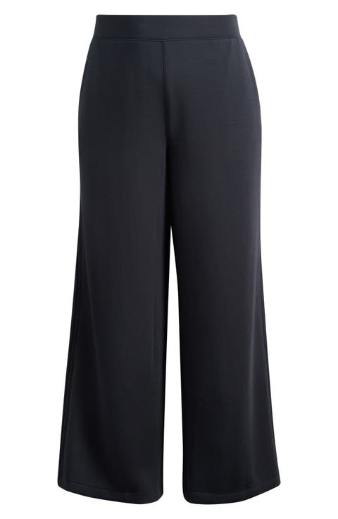 Pintuck Wide Leg Pants