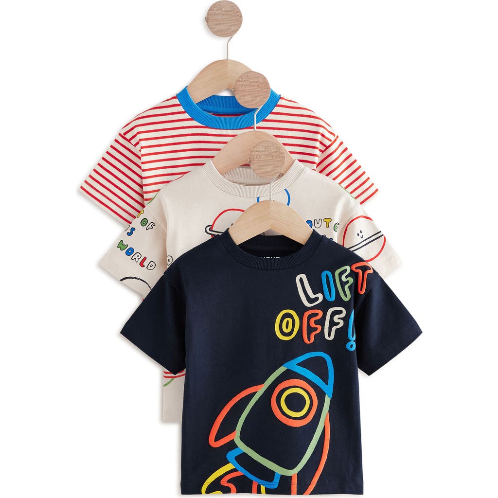 NEXT NEXT KIDS' ASSORTED 3-PACK SPACE GRAPHIC T-SHIRTS