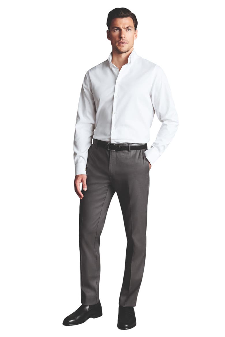 Slim Fit Smart Texture Pants, Main, color, Charcoal Grey