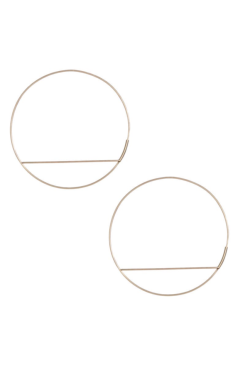LANA Jewelry Wire Eclipse Hoops, Main, color, 