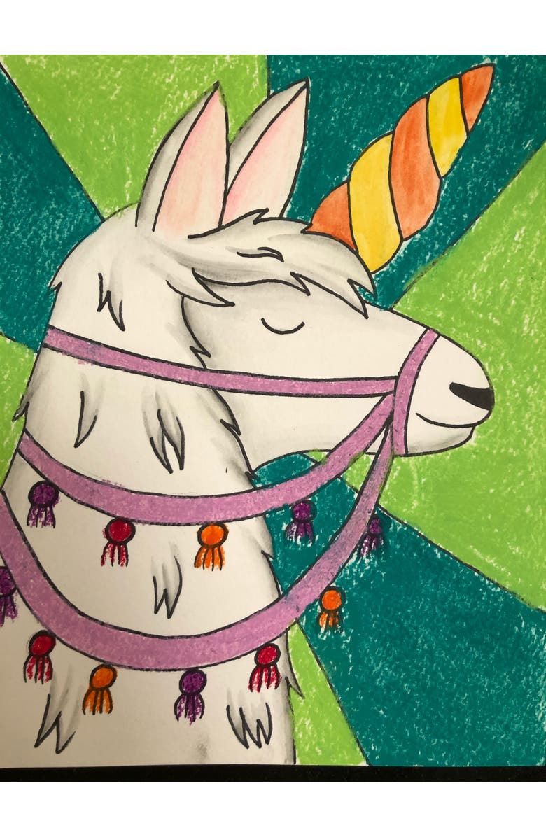 Guide Dots Add-On Art Rolls for Guide Dots Level 2 Art Kits - Age 8+, Alternate, color, L2 Wolf Dragon/Llamacorn