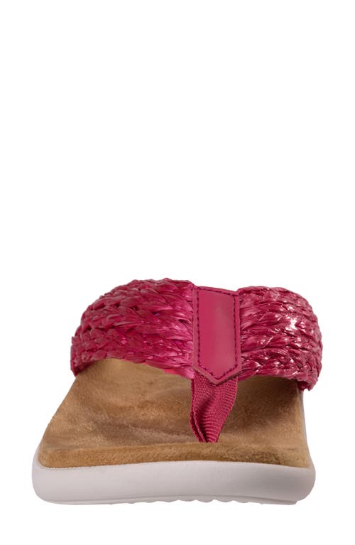 Revitalign Yumi Raffia Flip Flop In Pink