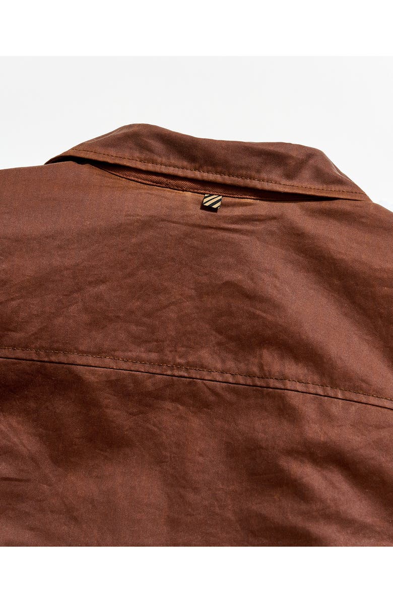 Billy Reid Waxed Herringbone Members Jacket, Alternate, color, Burnt Umber
