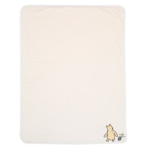 Lambs & Ivy Disney Baby Storytime Pooh Ultra Soft Fleece Baby Blanket In White