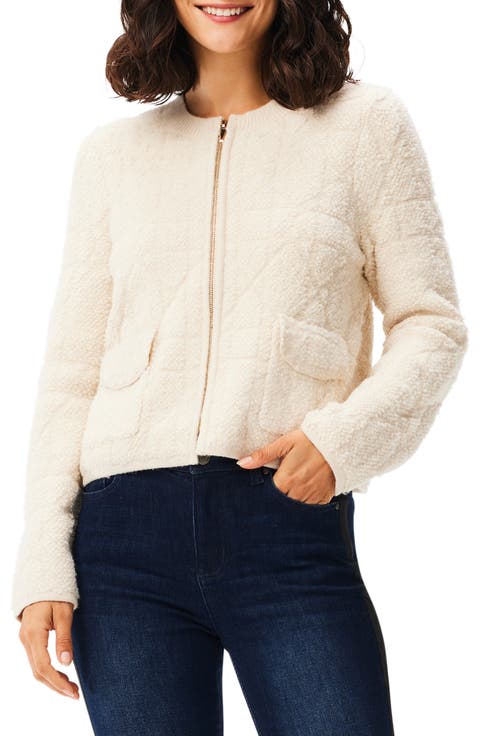 Diamond Textured High Pile Fleece Jacket