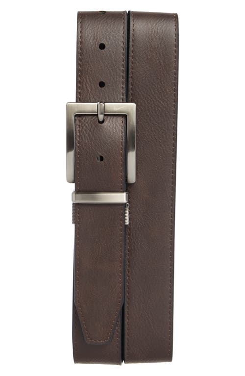 Nike Men's Tour Core Golf Reversible Belt In Black/brown