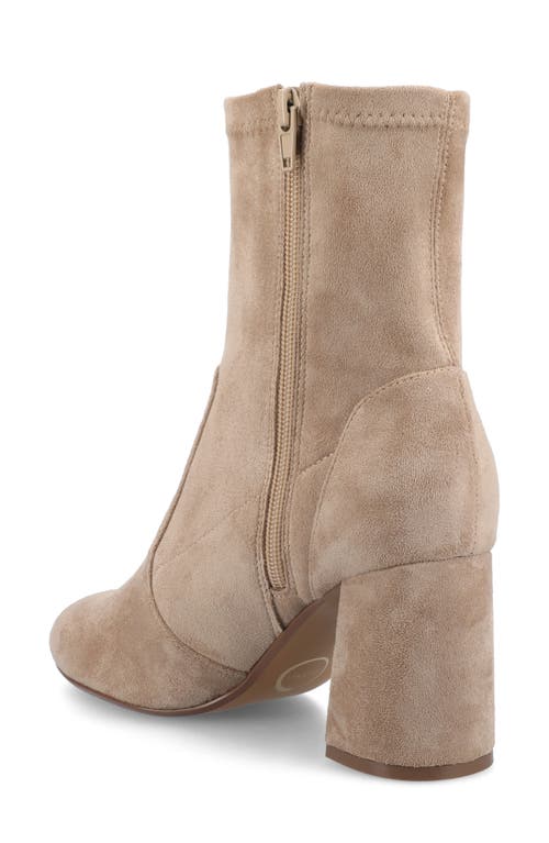 Journee Collection Journee Womens Vivia Medium And Wide Width Stretch Dress Booties In Brown