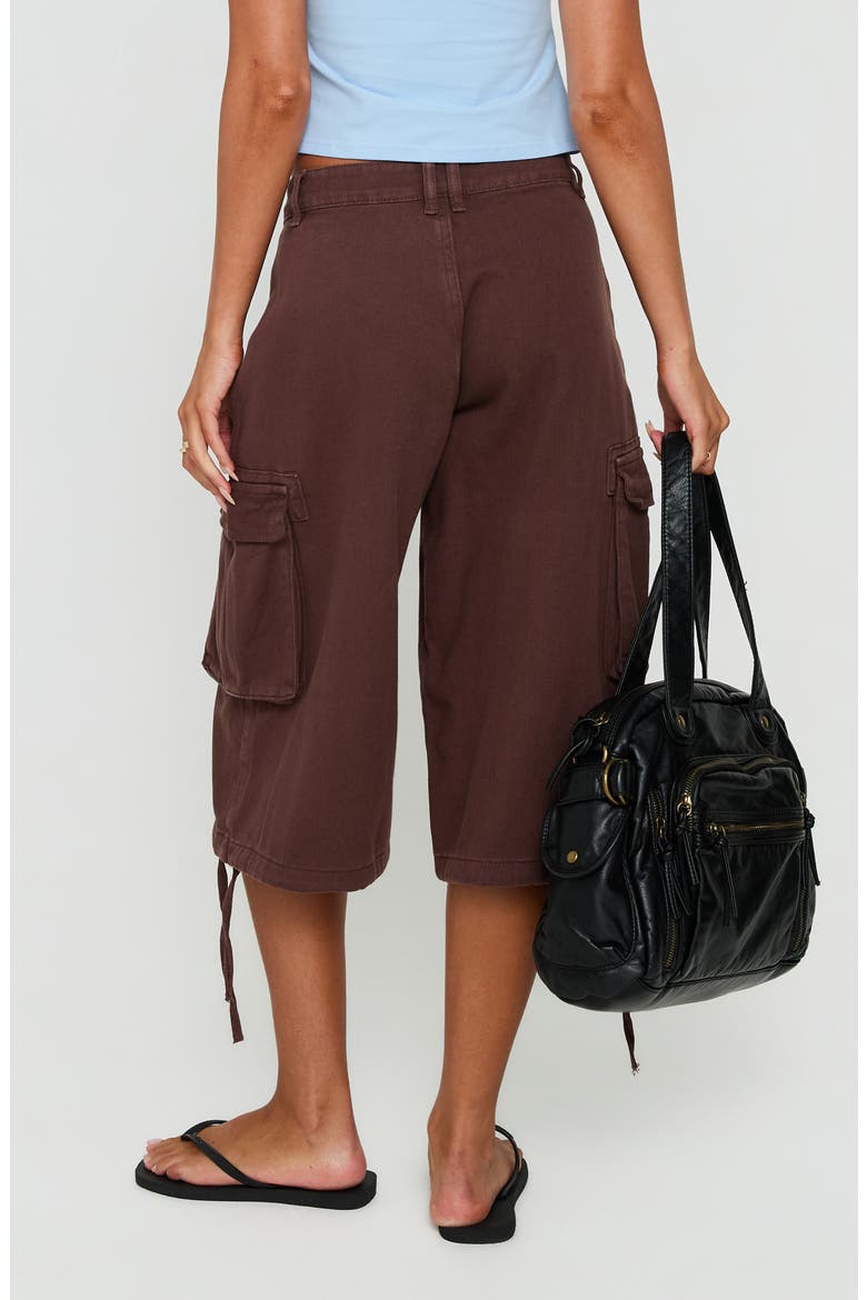 Hudsen Longline Low Rise Cargo Shorts, Main, color, WASHED BROWN