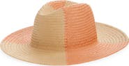 Nordstrom Colorblock Straw Panama Hat