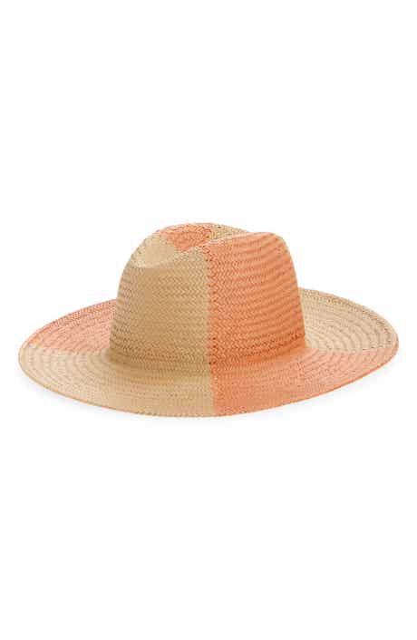 Nordstrom Colorblock Straw Panama Hat