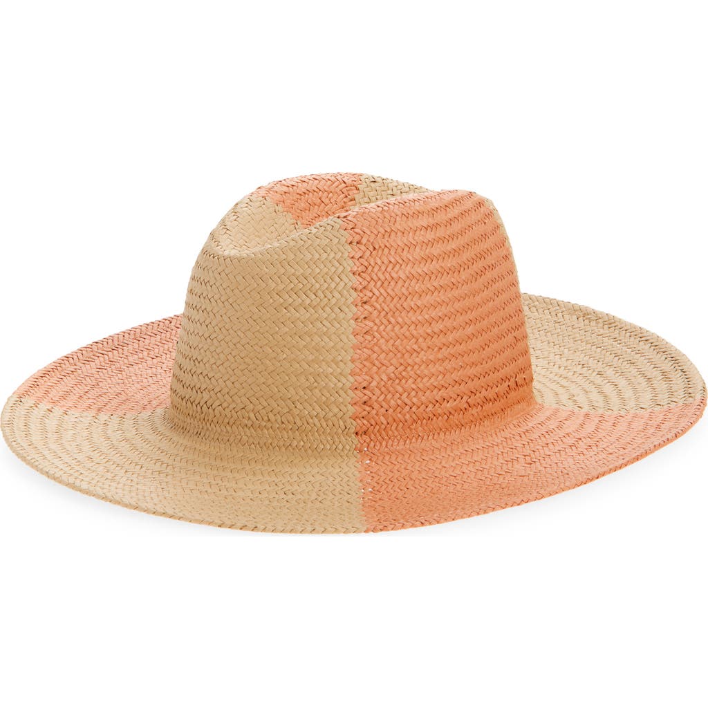 Nordstrom Colorblock Straw Panama Hat