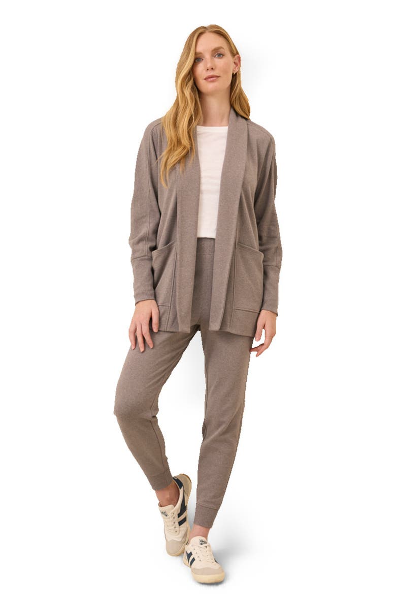 Pact Everyday Organic Cotton Airplane Joggers, Main, color, Deep Taupe Heather
