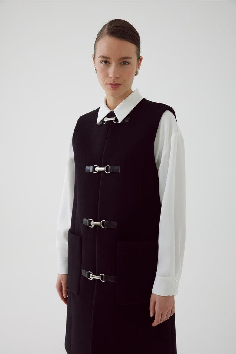 Amado Vest, Alternate, color, BLACK