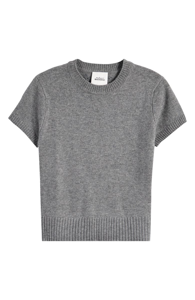 Reformation x Kacey Musgraves Natalie Short Sleeve Wool Sweater, Alternate, color,