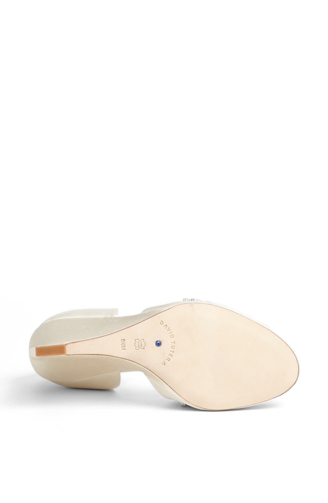 'Winter' Wedge Sandal, Alternate, color, IVORY SATIN