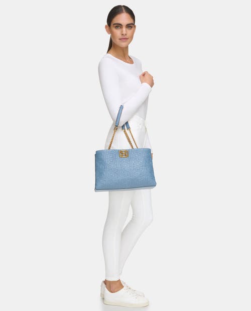 Dkny Delanie Tote In Coastal Blue