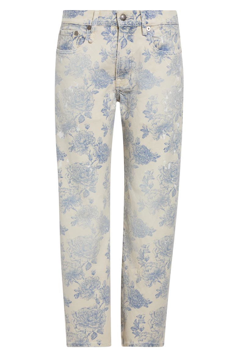 Floral Boyfriend Jeans, Alternate, color, DUSTBLOOM INDIGO