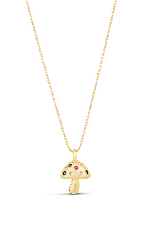 Mushroom Charm Necklace