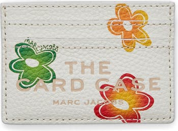 [MARC JACOBS]ワイルドデイジーレザーカードケース Marc Jacobs Wild Daisy Leather Card Case | Neiman Marcus