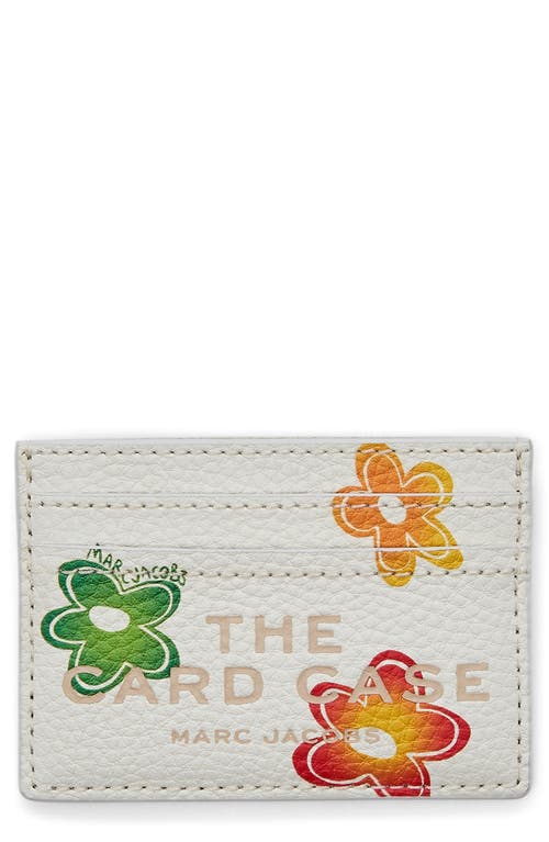 Marc Jacobs The Wild Daisy Leather Card Case White Multi