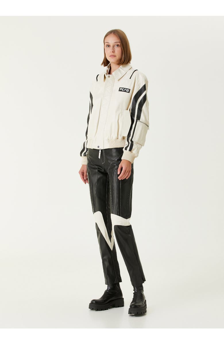 PCFG Boomerang Leather Pant, Alternate, color, Leopard