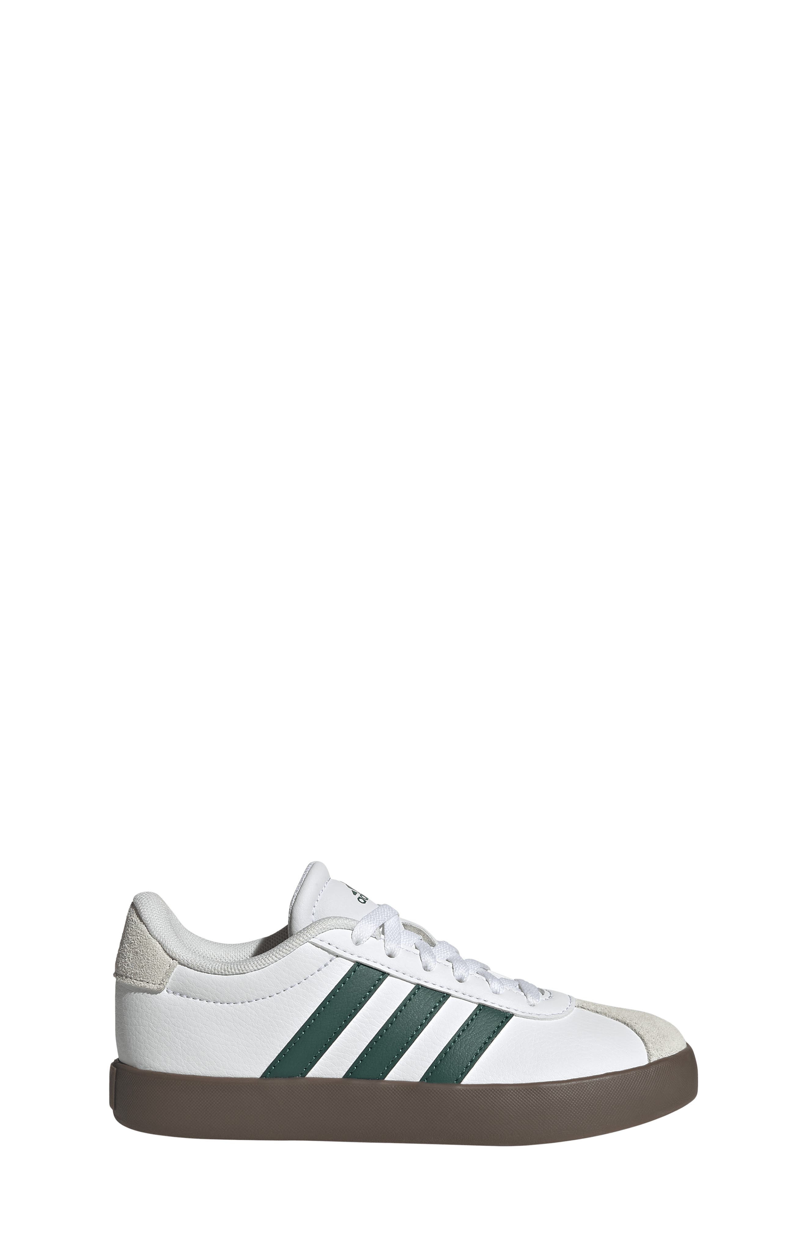 Kids' VL Court 3.0 Sneaker, Alternate, color, WHITE/ COLLEGIATE GREEN/ GUM