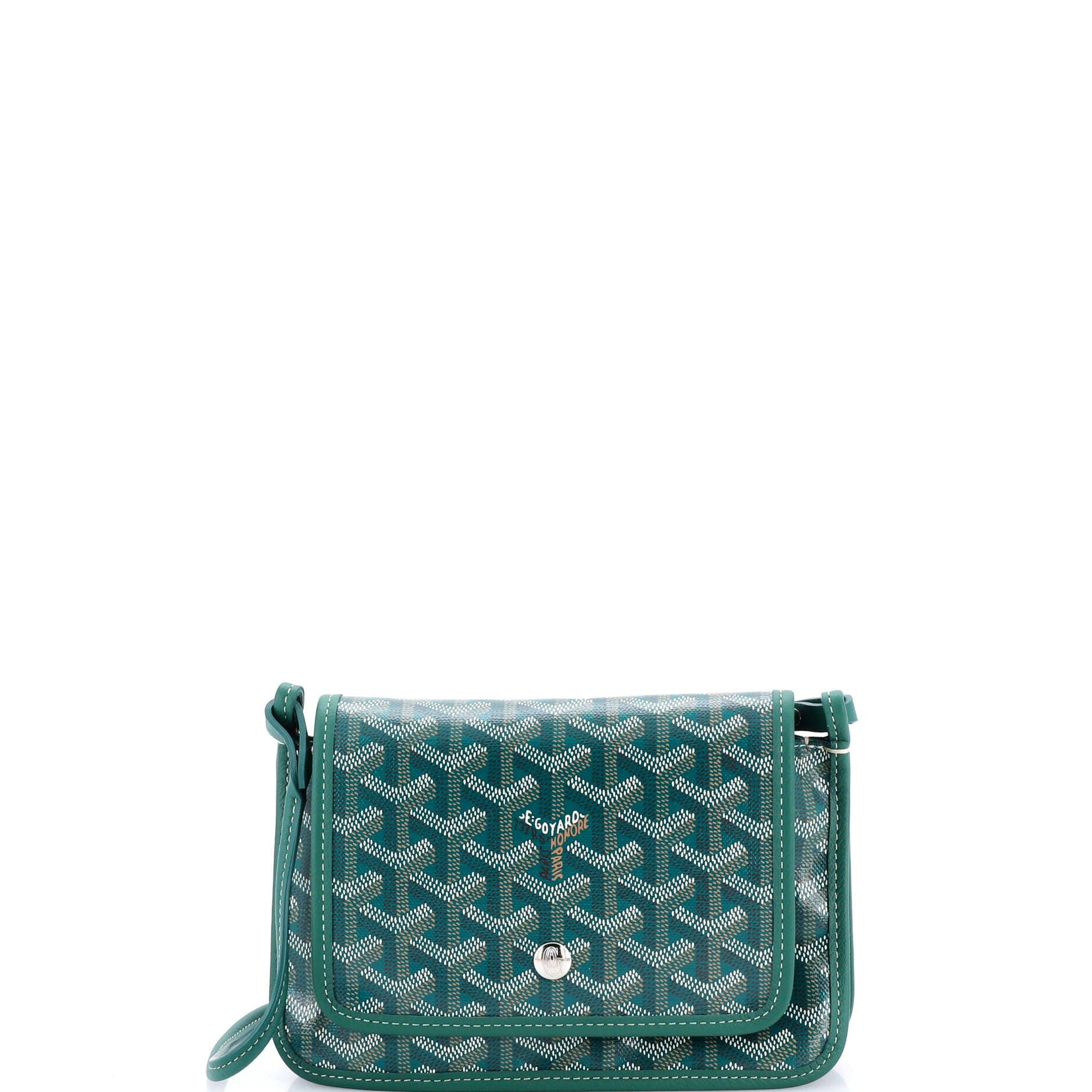 Pre-Owned Goyard Plumet Clutch Wallet Coated Canvas, Main, color, 