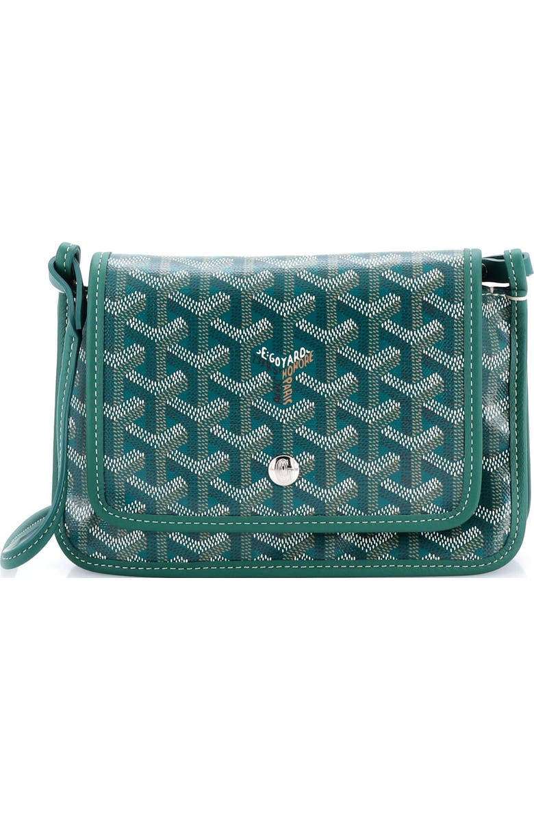 Pre-Owned Goyard Plumet Clutch Wallet Coated Canvas, Main, color, Green