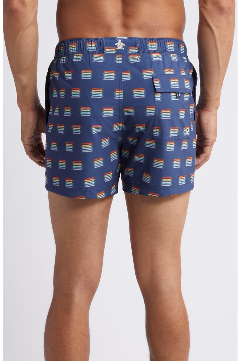 Print Swim Trunks, Alternate, color, SARGASSO SEA